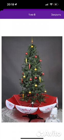 Ель со снегом