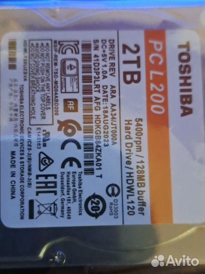 Жёсткий диск Toshiba PC L200 2 Tb