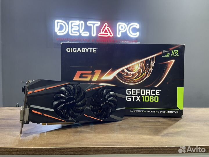 Видеокарта GTX 1060 6GB Gigabyte G1