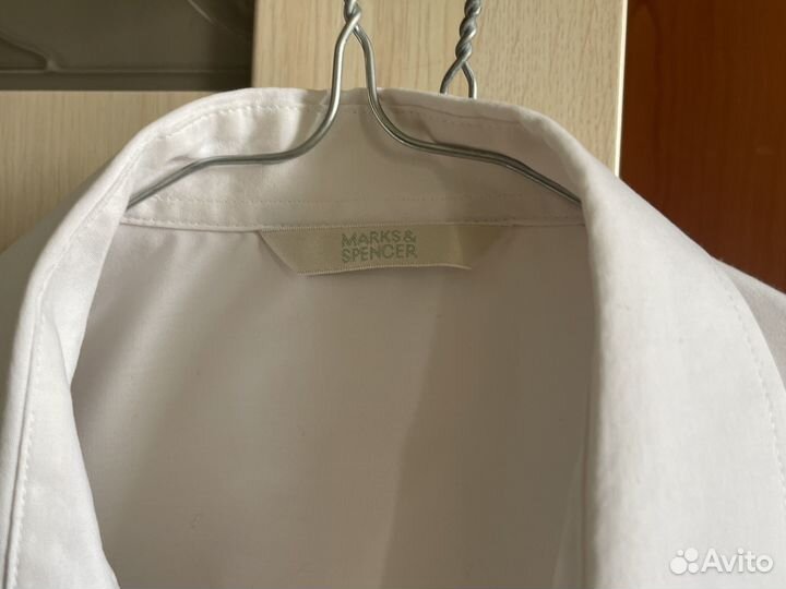 Рубашка белая Mark&Spencer 158