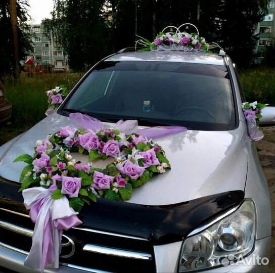 Оформление свадебных машин, выписку из роддома