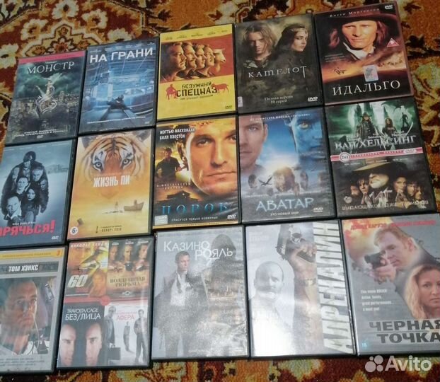 Двд диски c фильмами 150шт