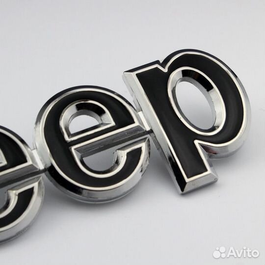 Металлическая наклейка на авто jeep шильдик