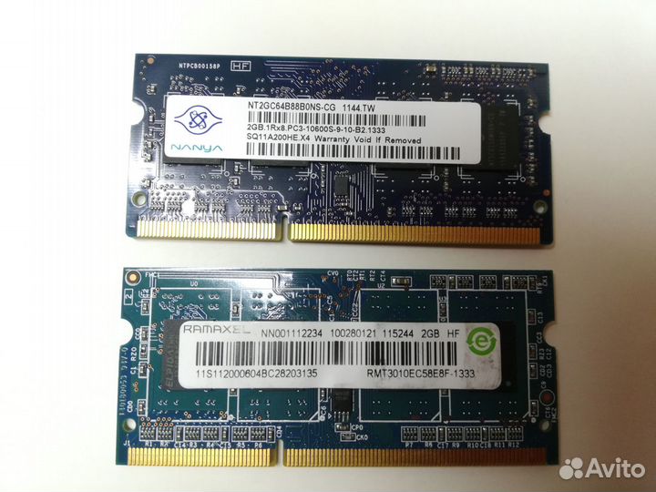 Модуль памяти dimm DDR sodimm DDR2 DDR3