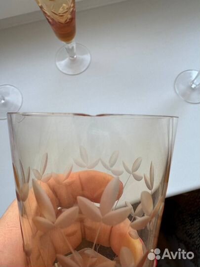 Бокалы весна Медовый цвет