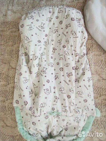 Конверт кокон утепленный на выписку