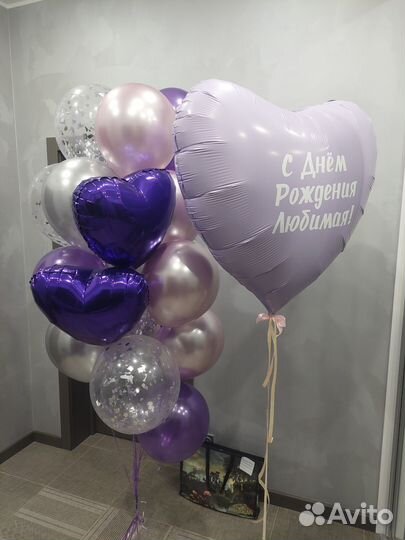 Композиция из шаров для любимой