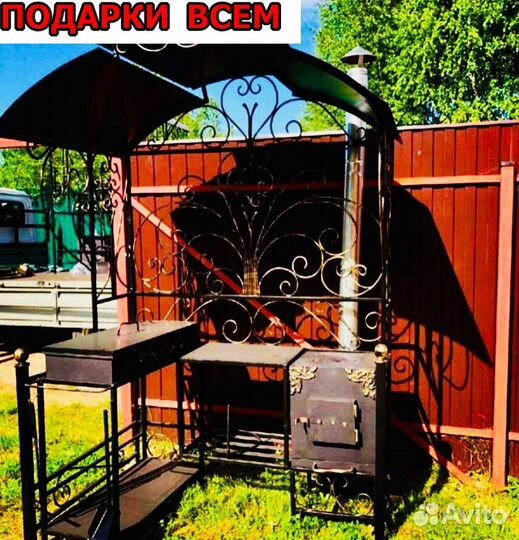 Кованные мангалы с крышей