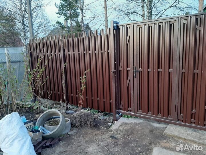 Автоматические откатные ворота Алютех