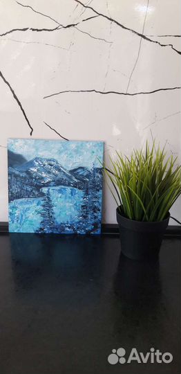 Горы пейзаж картина маслом