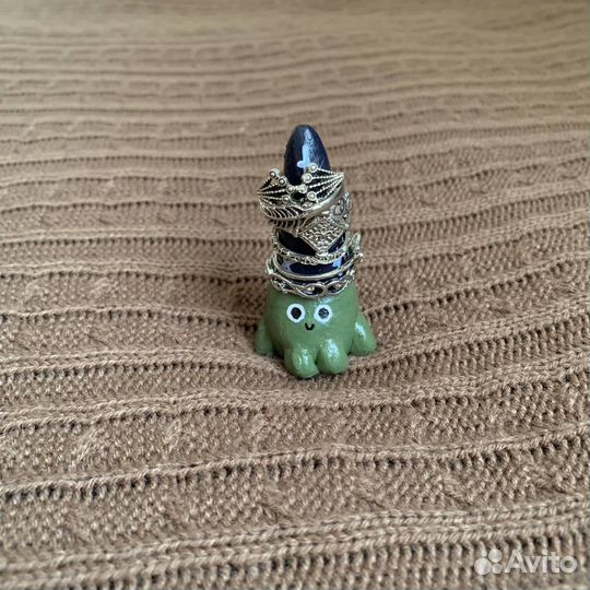 Подставка для колец в виде лягушки