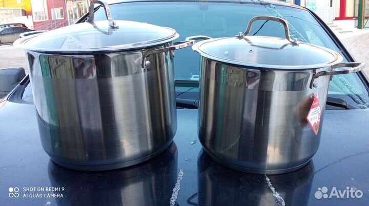 Кастрюли. Нержавейка. Новые