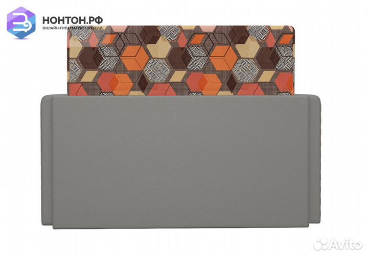 Диван выкатной Виктория-5 с узором коричневый