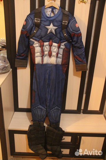 Костюм капитана америки 7-8 лет (128 см)
