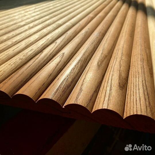 Реечные стеновые панели массив термоберезы