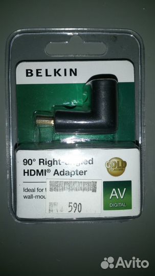 Переходники hdmi право и левоугловые, 3D, новые