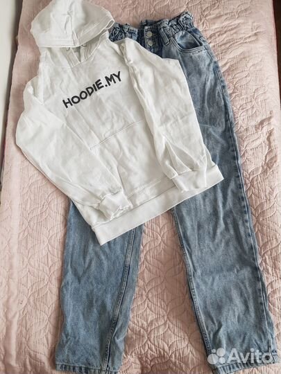 Вещи пакетом на девочку 140