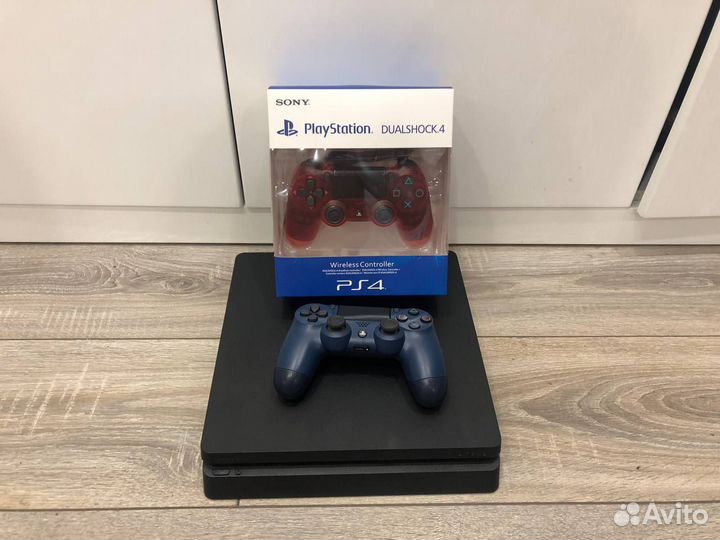 Sony ps 4 slim 1Tb + игры