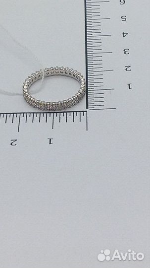 Золотое кольцо с фианитом 16р