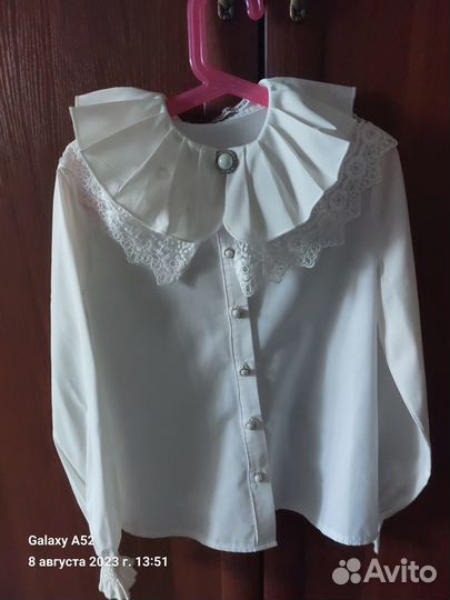 Блузка школьная р.134-140