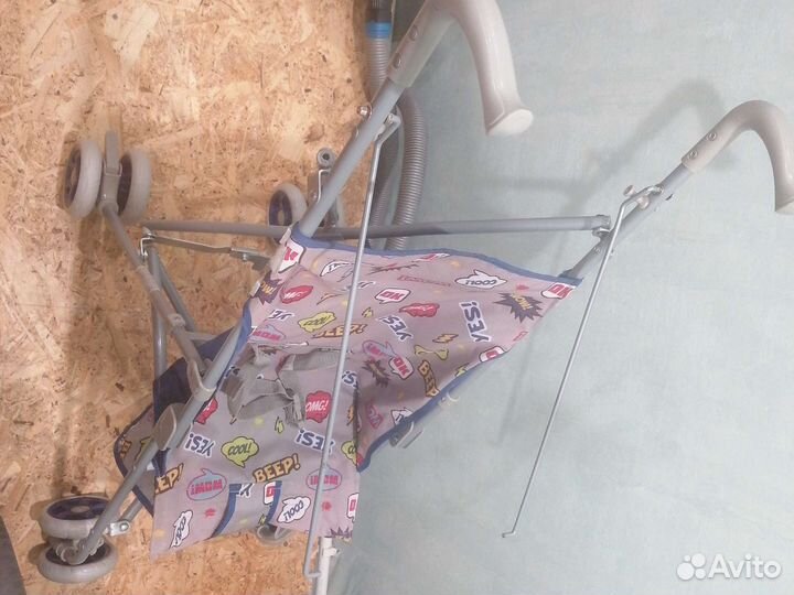 Коляска трость бу все работает нету козырька