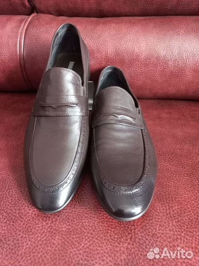 Лоферы мужские, натуральная кожа, 43-44 размер