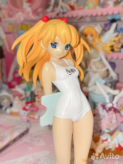 Аниме фигурка Аска в купальнике Asuka Langley Poyo