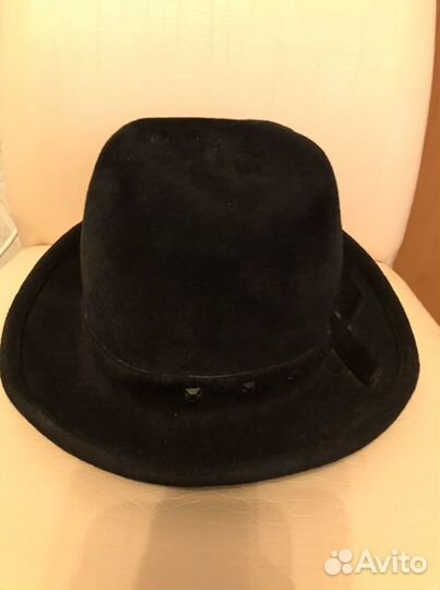 Шляпа велюровая винтажная