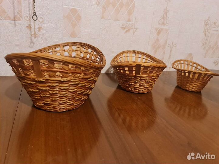 Посуда плетеная новая