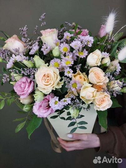 Цветы розы букет