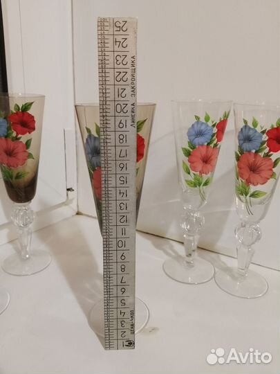 Старые фужеры, времён СССР