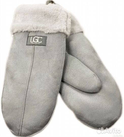 Варежки UGG замшевые