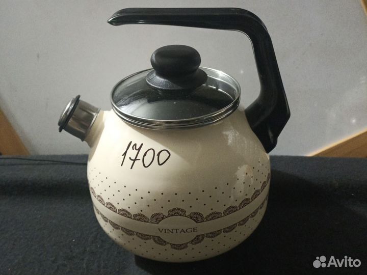 Чайник эмалированный новый