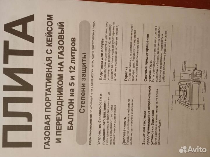 Газовая портативная плита