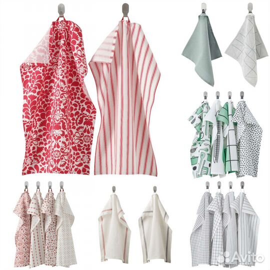 Набор полотенец Икея кухонные, прихватка