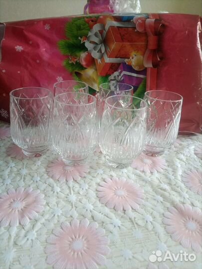 Стопки стаканы СССР хрусталь