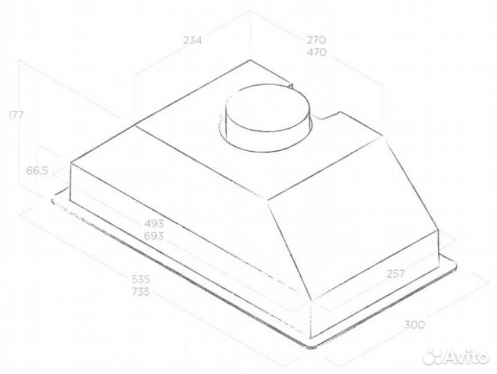 Встраиваемая вытяжка Elica ERA C IX/A/52