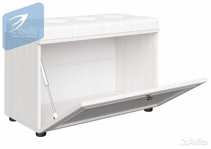 Оскар-7А Тумба для обуви Дуб Крафт белый