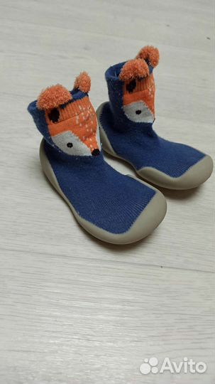 Тапочки-носочки на резиновой подошве