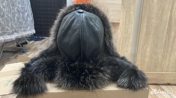 Шапка ушанка женская натуральный мех