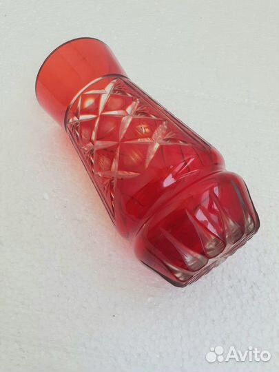 Ваза из цветного хрусталя 60-е годы 20 века СССР