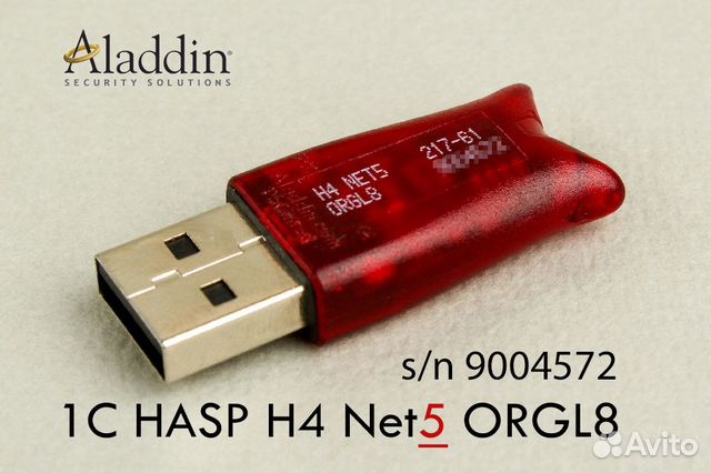 Hasp ключ 1с