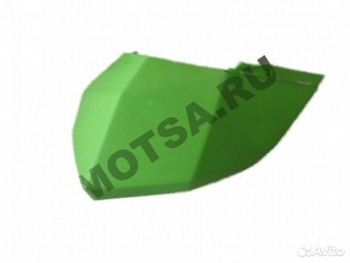 Облицовка боковая передняя правая зеленая saga
