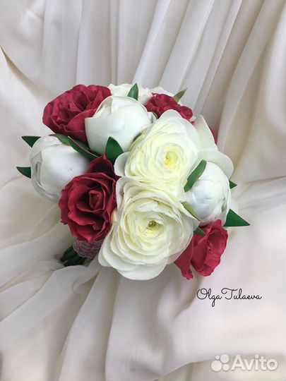 Свадебный букет ручной работы