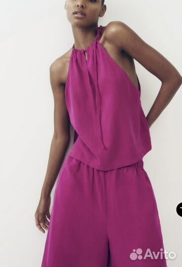 Zara льняной костюм