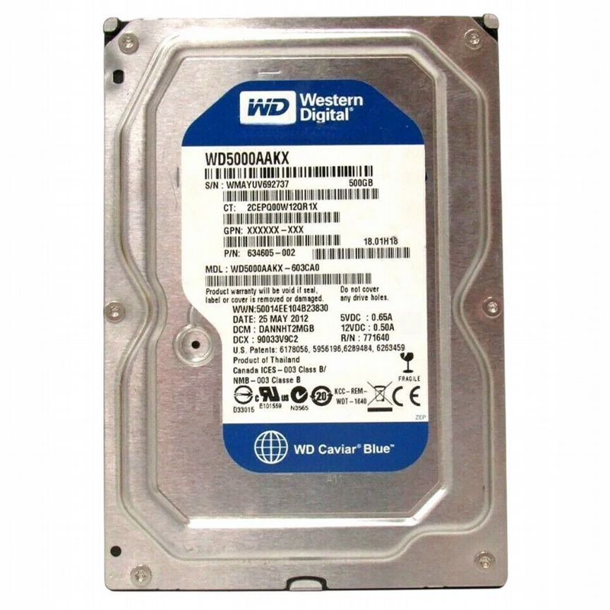 [634605-002] Жесткий Диск Hp 500gb Sata3 3,5" Hdd 634605-002