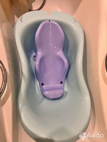 Ванночка для купания с горкой