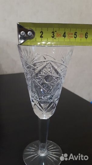 Хрустальные рюмки СССР на ножке