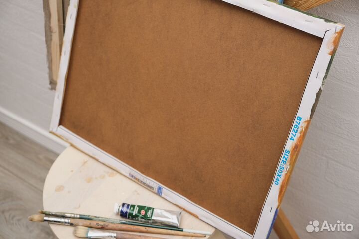 Картина маслом на холсте 50*40 черемуха