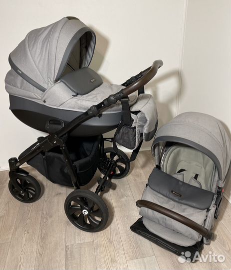 Коляска Tutis Nanni 2 в 1 гелевые колеса